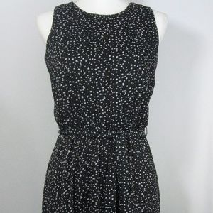 Christopher & Banks Sheer Lined Dotted Dress 4P
